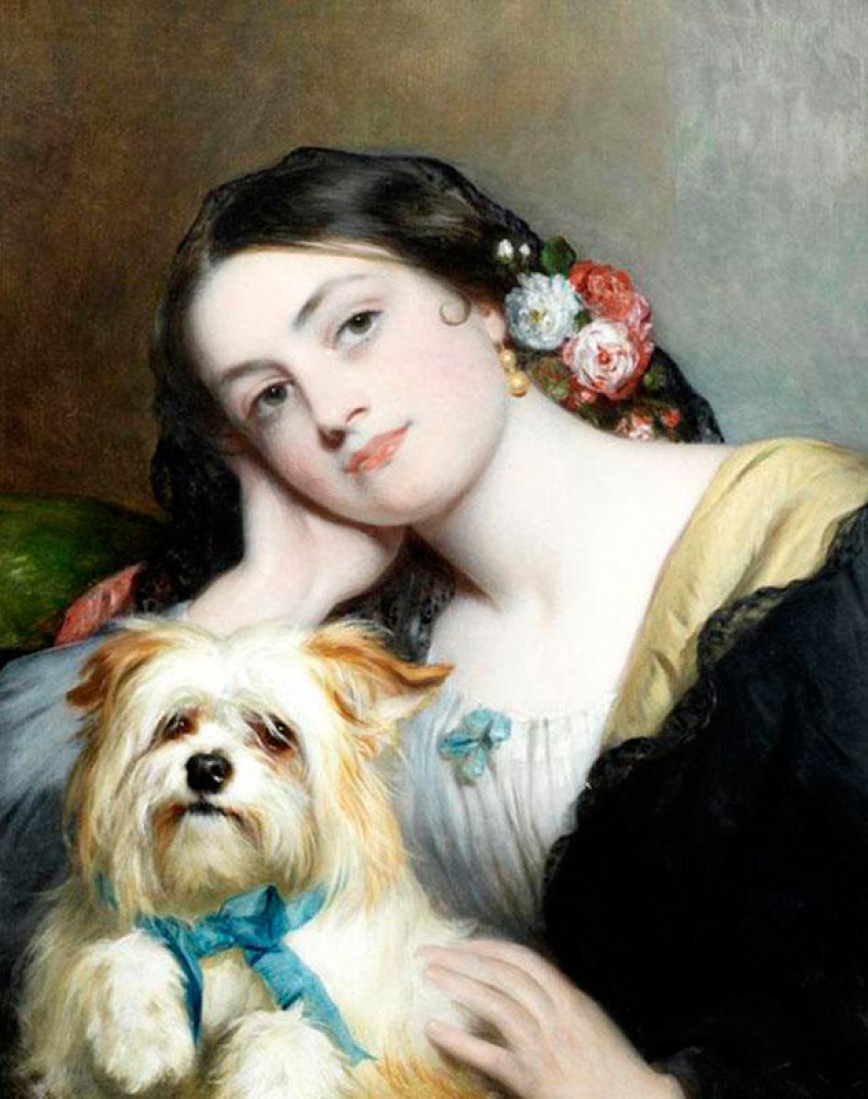 Дама с собачкой картина Шишкина