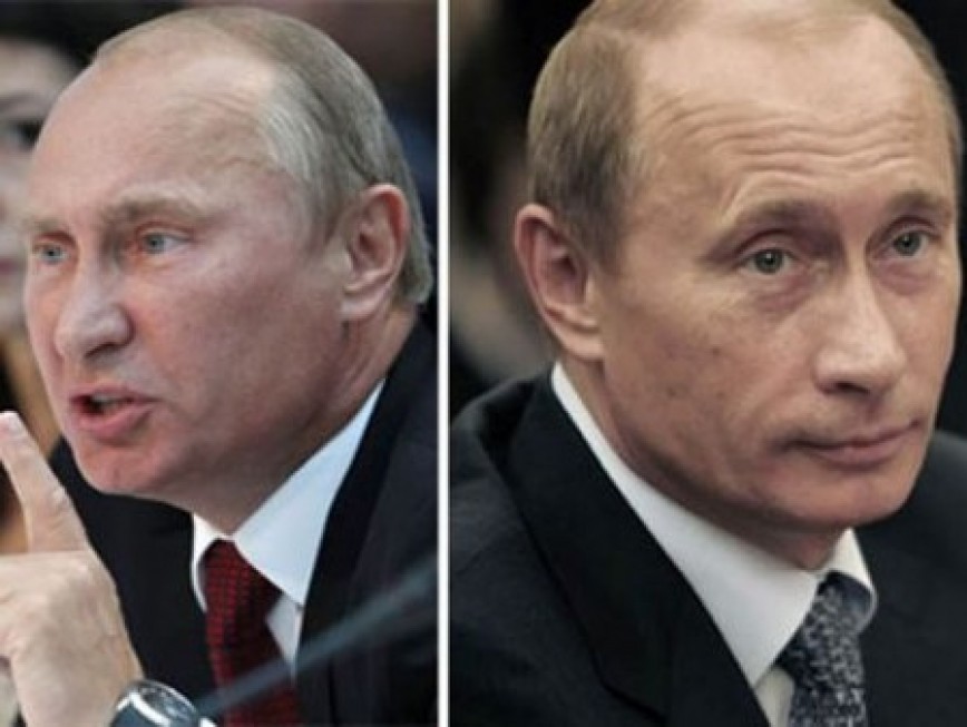 Прямая линия двойник. Двойники Путина банкетный.