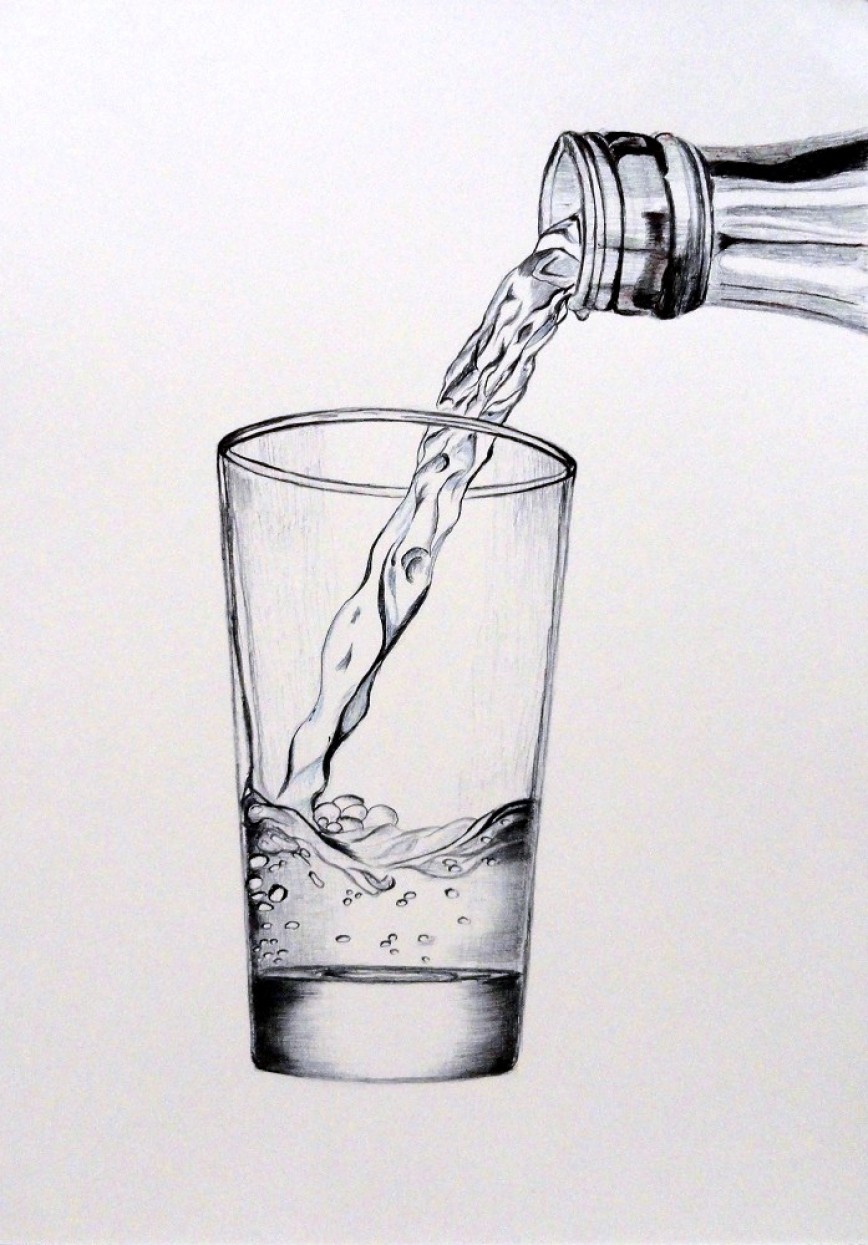 Стакан ч водой. Вода рисунок. Стакан воды. Срисовать воду. Вода карандашом.